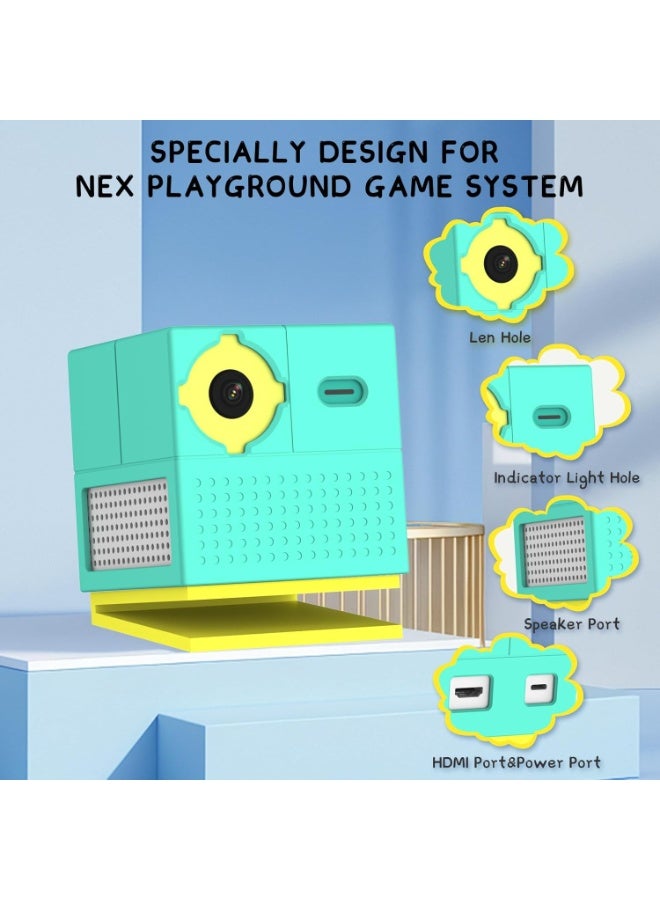 Silicone Case for Nex Playground Game System, Anti-Slip Scratch Shock Protectio, Drop Resistant for Nex Playground Game System Accessories (Green) - Image 2